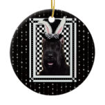 Easter - Some Bunny Loves You - Schnauzer Ornament