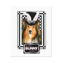 Easter - Some Bunny Loves You - Sheltie Gallery Wrapped Canvas