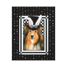 Easter - Some Bunny Loves You - Sheltie Canvas Prints