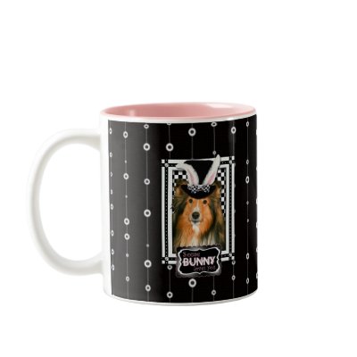 Easter - Some Bunny Loves You - Sheltie Coffee Mugs by FrankzPawPrintz