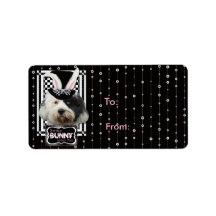 Easter - Some Bunny Loves You - Tibetan Terrier Personalized Address Labels