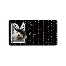 Easter - Some Bunny Loves You - Tibetan Terrier Address Label
