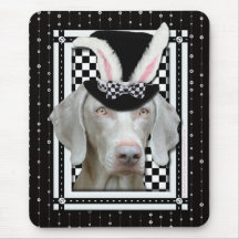 Easter - Some Bunny Loves You - Weimaraner Mouse Pad