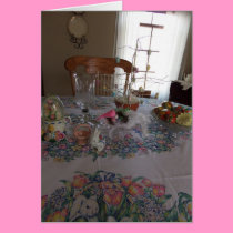 Easter Table Setting, Blessings cards