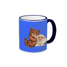 Easter Teddy Bear and Lamb Mug