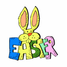 easter word yellow rabbit head.png photo sculptures