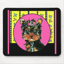 Easter Yorkie Poos Mouse Pads