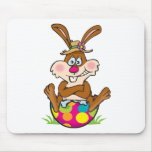 EasterB13 Bunny on egg mousepads
