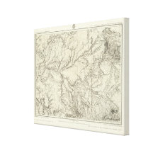 Eastern Arizona and Western New Mexico Stretched Canvas Print