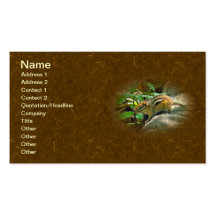 Eastern Chipmunk on Log Business Card Template