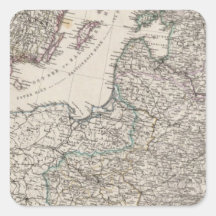 Eastern Europe, Russia, Sweden Square Stickers