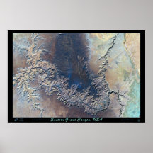Eastern Grand Canyon satellite poster