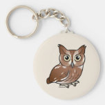 Eastern Screech Owl (Red Phase) Key Chain