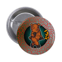 Eastern Zodiac - Pig Button