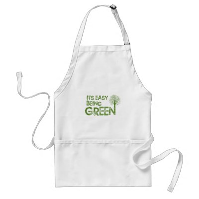 Easy being green apron by smallhandsdesigns