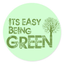 Easy being green sticker