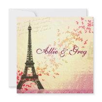 Easy, Elegant French themed invitation template
