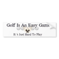 Easy Golf Bumper Stickers