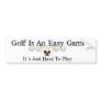 Easy Golf Bumper Sticker