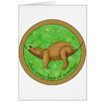 easy summer bear greeting card