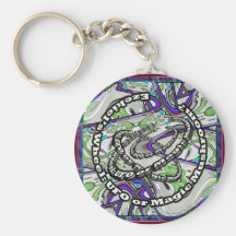 Easy Zeke: UFO or Magic Mushrooms? Key Chain