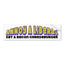 Eat A Bacon Cheeseburger Bumper Stickers