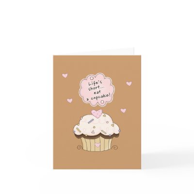 Eat A Cupcake Cards by bonfirevalentines