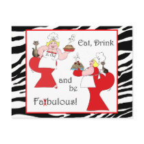 Eat, Drink and Be Fatbulous! Postcards