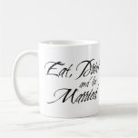 EAT DRINK and be MARRIED custom photo bridal gift Coffee Mugs