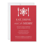 EAT DRINK AND BE MERRY | HOLIDAY PARTY INVITATIONS