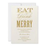 EAT, DRINK & BE MERRY | HOLIDAY PARTY INVITATION