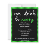 Eat Drink Be Merry Invitation