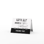 Eat, Drink n Get Married Thank You Note Cards