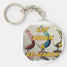 EAT DRINK & REMARRY KEY CHAIN