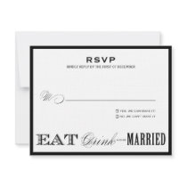 EAT, DRINK | RSVP STYLE 1 CUSTOM ANNOUNCEMENTS