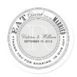 EAT, DRINK | WEDDING FAVOR LABEL