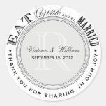 EAT, DRINK | WEDDING FAVOR LABEL STICKERS