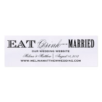 EAT, DRINK | WEDDING WEBSITE CARDS BUSINESS CARD TEMPLATE