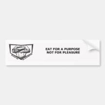 Eat for a purpose bumper stickers