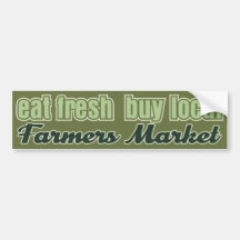 Eat Fresh Farmers Market Bumper Sticker