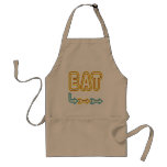 Eat Funny Retro Neon Sign Art BBQ Apron