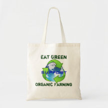 Eat Green! Tote Bags