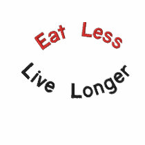 Eat Less, Live Longer Embroidered Shirt