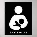 Eat Local / Breastfeeding / Nursing Icon Print