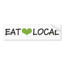 Eat Local Bumper Sticker
