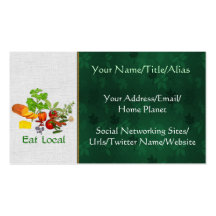 Eat Local Business Card