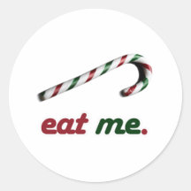EAT ME CANDY CANE -.png Stickers