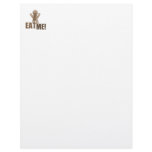 EAT ME! Gingerbread Man - Brown Sepia letterhead