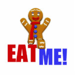 EAT ME! Gingerbread Man - Original Colors Photo Cut Outs