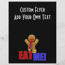 EAT ME! Gingerbread Man - Original Colours Flyer Design